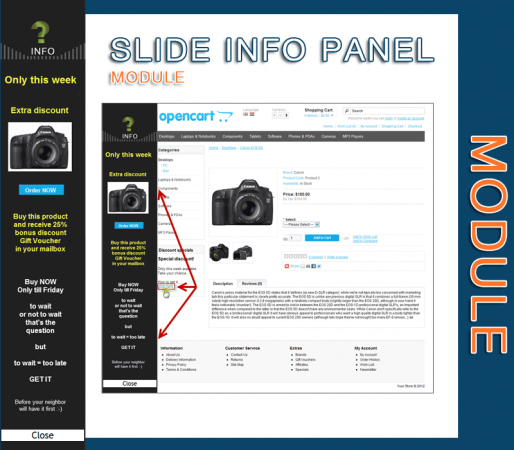 Slide info panel